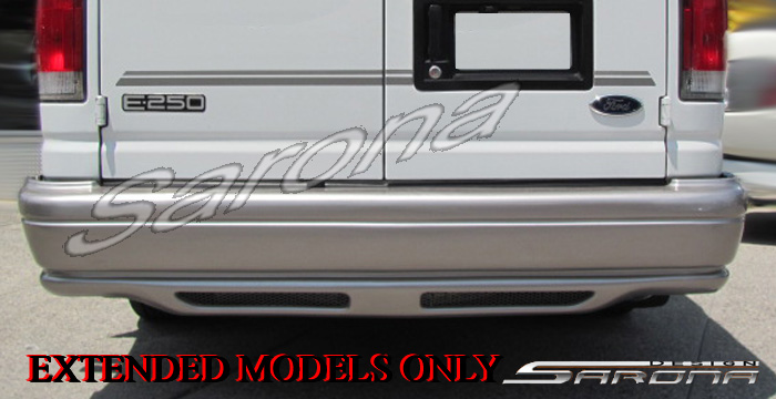 Custom Ford Econoline Van  Extended Rear Bumper (1992 - 2014) - $790.00 (Part #FD-014-RB)